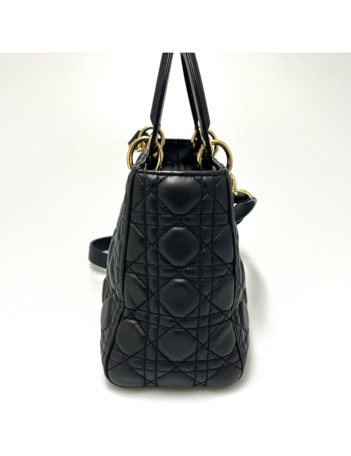 Sac Lady D CHRISTIAN DIOR noir bandoulière