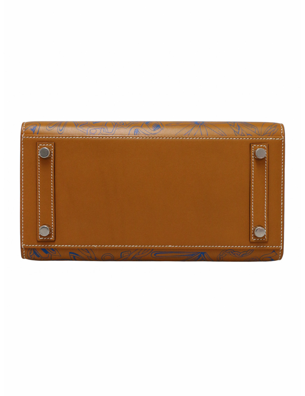 Birkin 25 sellier "Maillon en chaîne" naturel