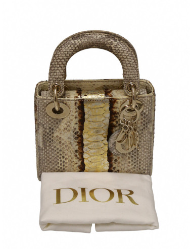 Sac à main Lady Dior python 2