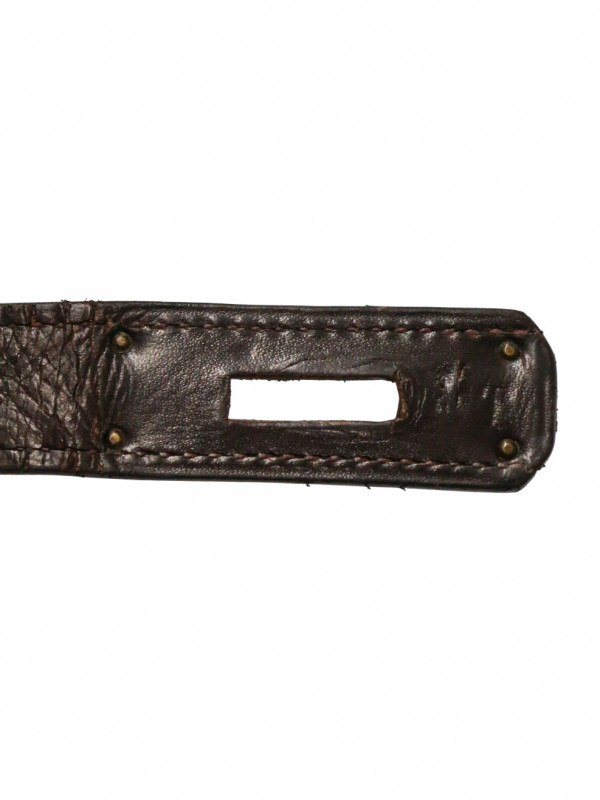 Sac Hermès Kelly 28 box marron Bandoulière