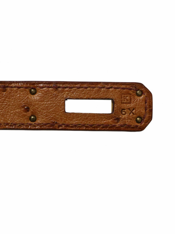 Kelly 28 sellier Hermès autruche gold