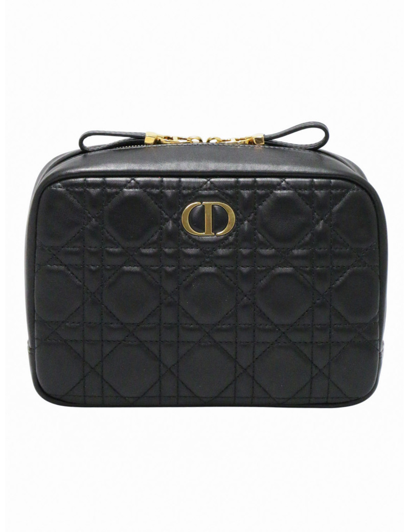 Trousse de toilette DIOR cuir d'agneau noir