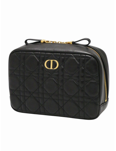 Trousse de toilette DIOR cuir d'agneau noir