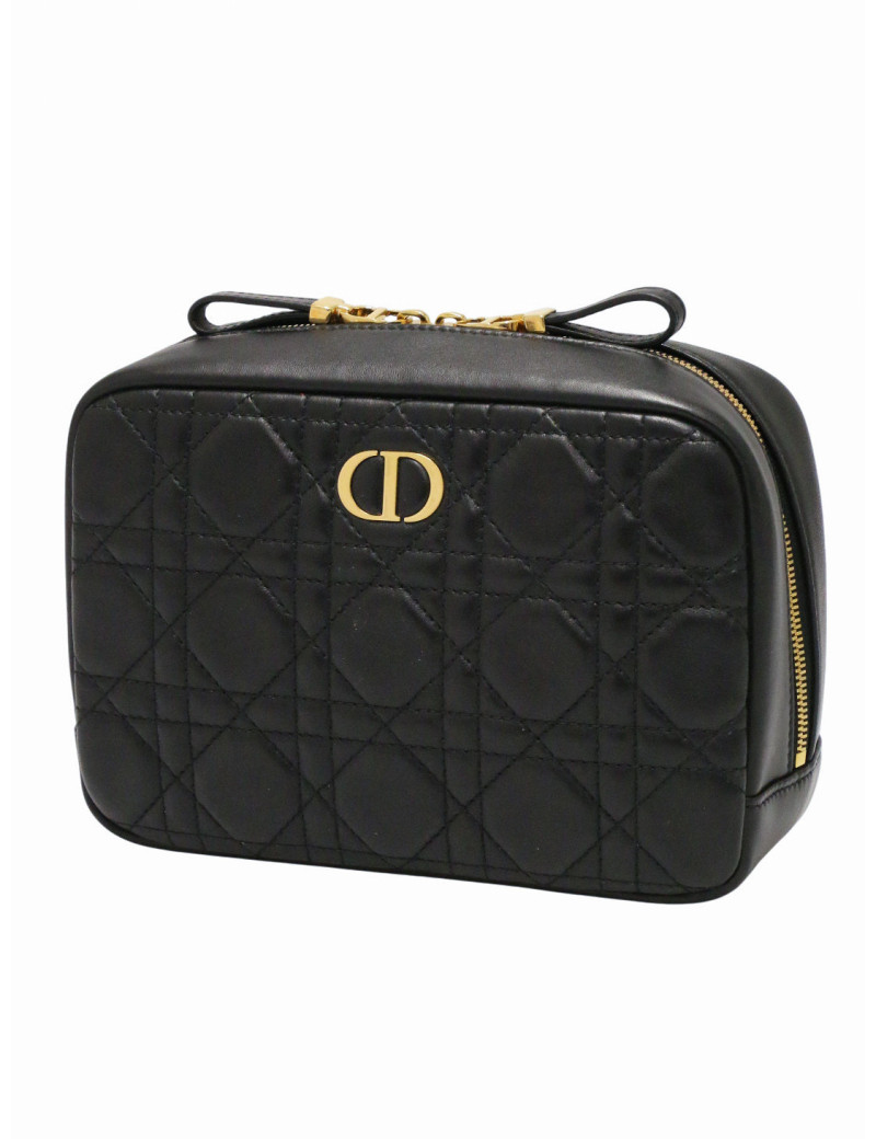 Trousse de toilette DIOR cuir d'agneau noir