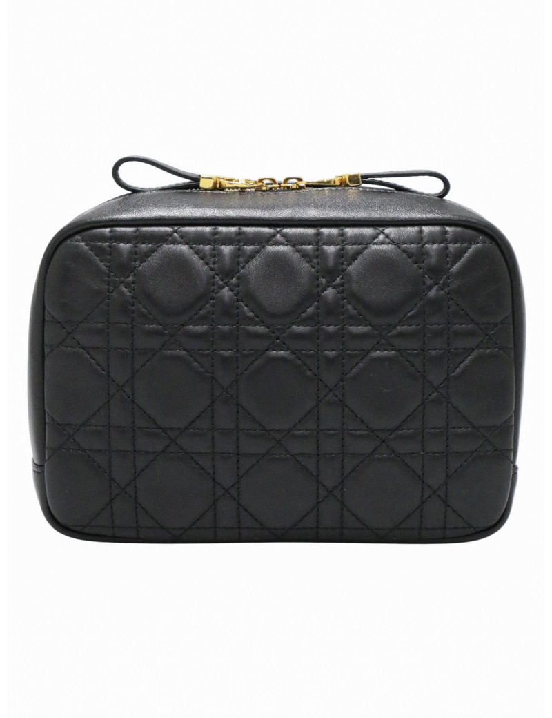 Trousse de toilette DIOR cuir d'agneau noir