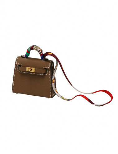 Bijou de sac étoupe Tadelakt Hermès Kelly Twilly