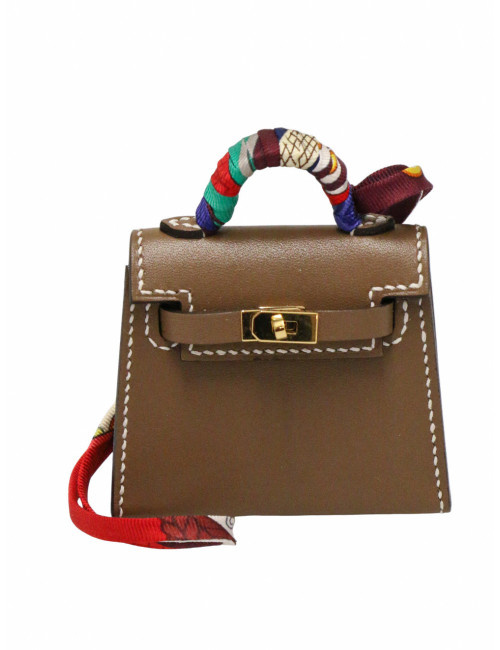 Bijou de sac étoupe Hermès Kelly Twilly
