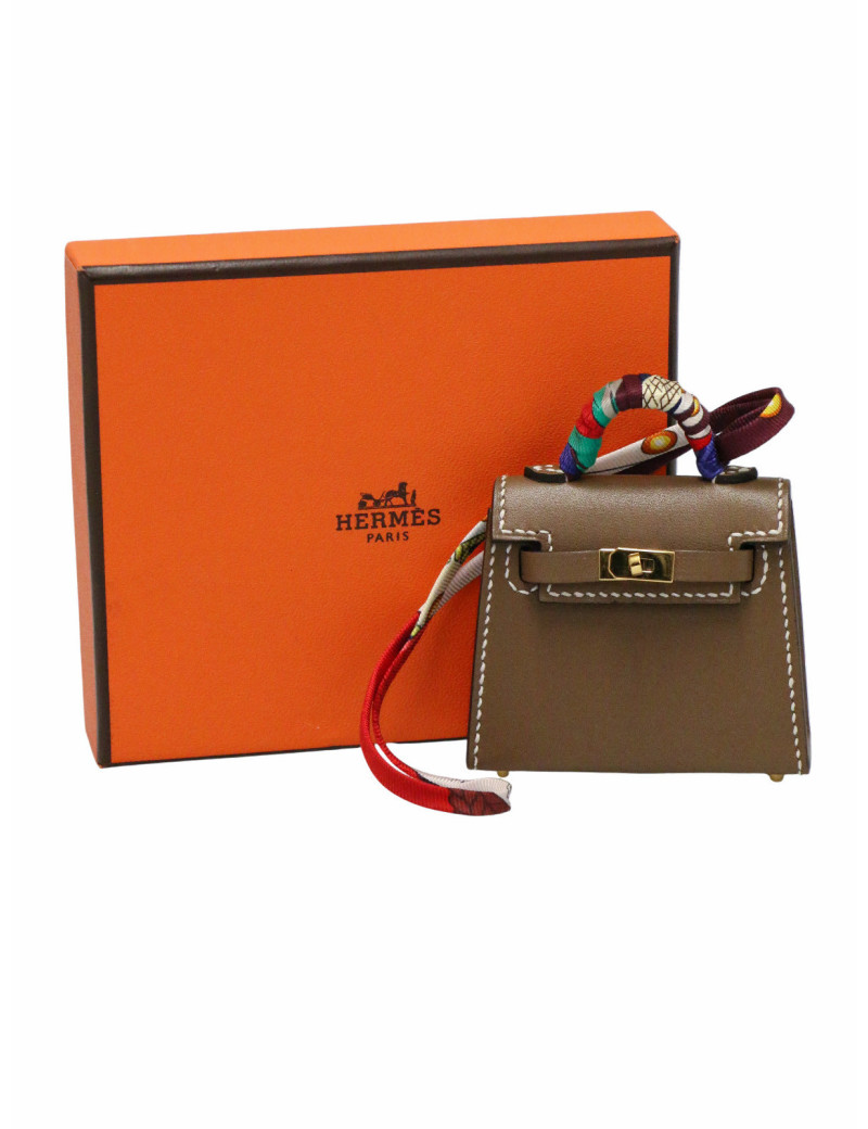 Bijou de sac étoupe Hermès Kelly Twilly