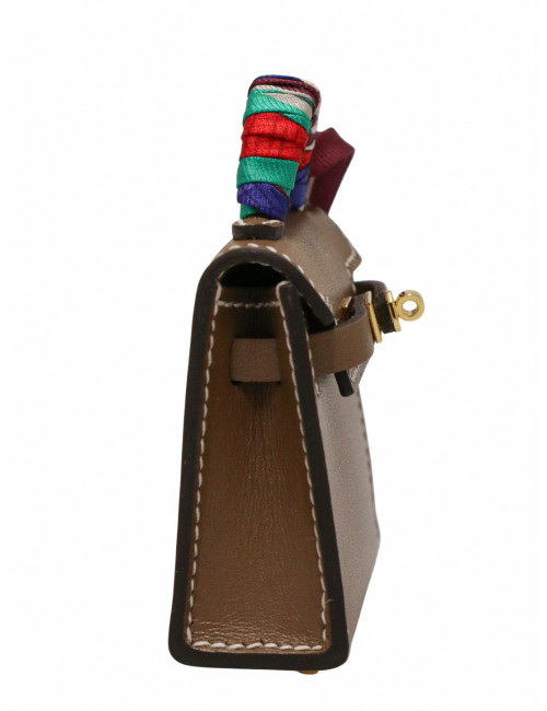 Bijou de sac étoupe Hermès Kelly Twilly