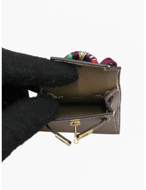 Bijou de sac étoupe Hermès Kelly Twilly