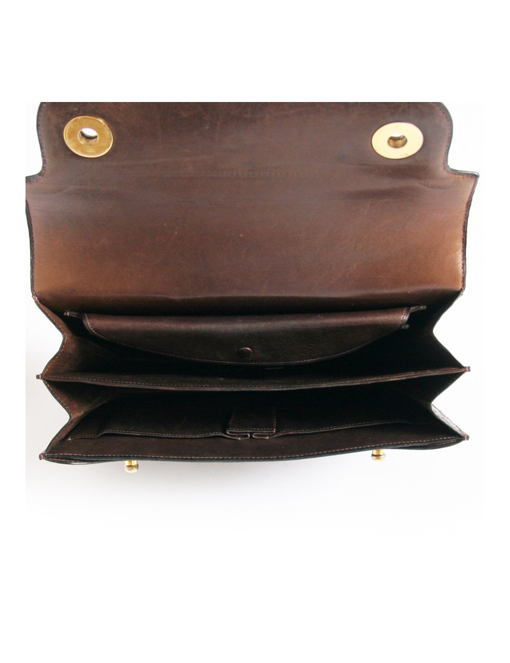 Sac piano HERMES en crocodile marron