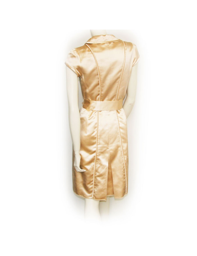 Robe LOUIS VUITTON en satin couleur nude
