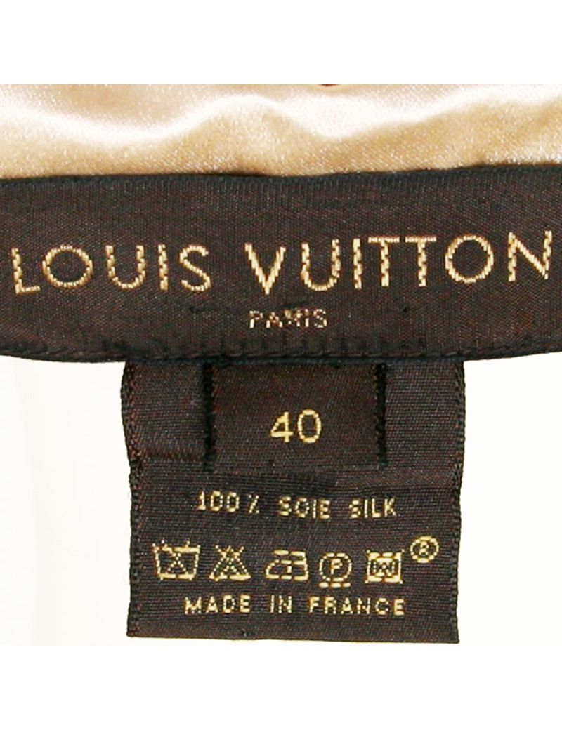 Robe LOUIS VUITTON en satin couleur nude