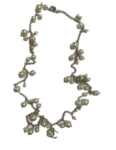 Sautoir Chanel perles nacrées