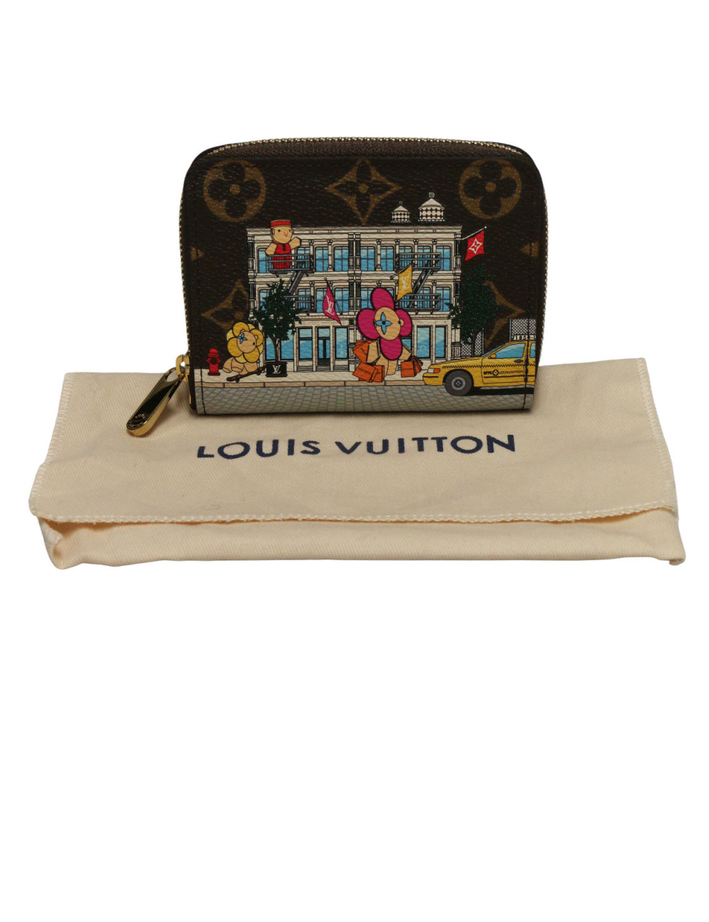 Porte monnaie Louis Vuitton Vivienne zippée Murakami