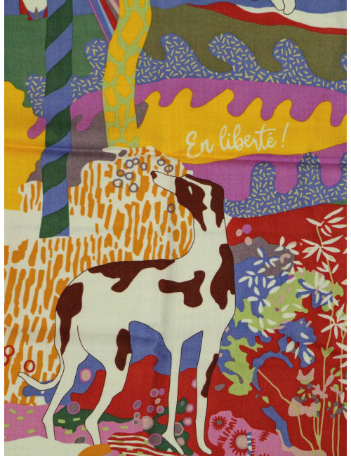 Châle Hermès 140 En Liberté