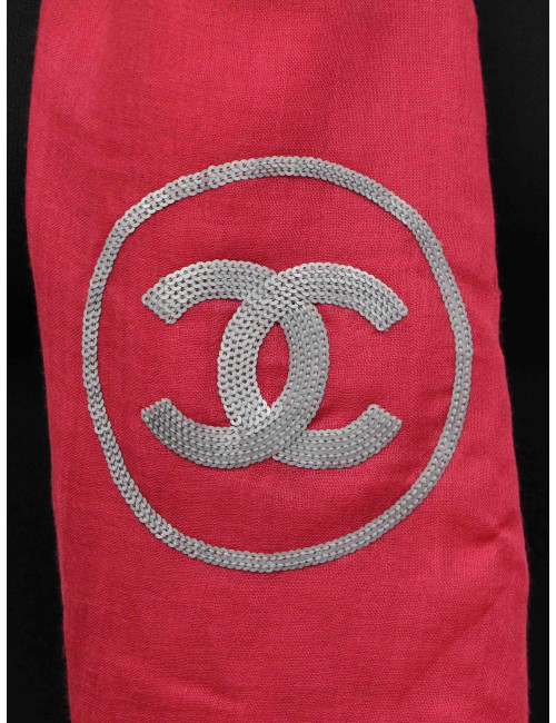 Foulard Chanel fuchsia