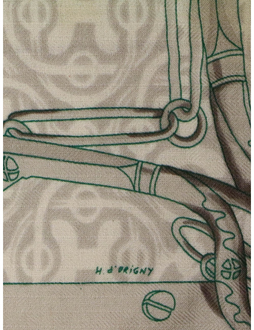 Châle Hermès Concours d'Etriers