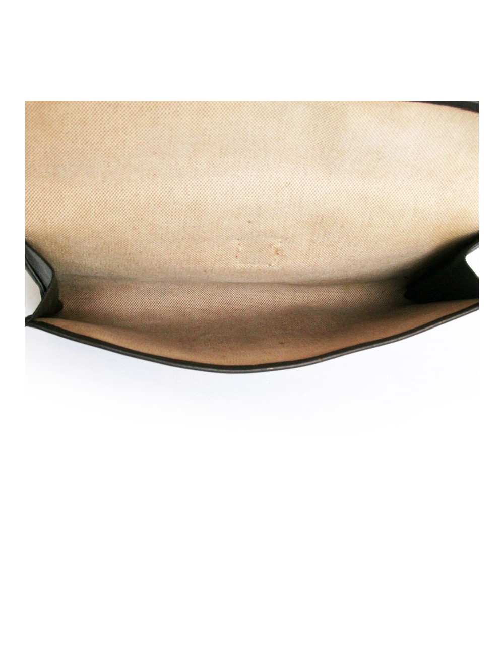 Pochette Jige HERMES en cuir marron chocolat