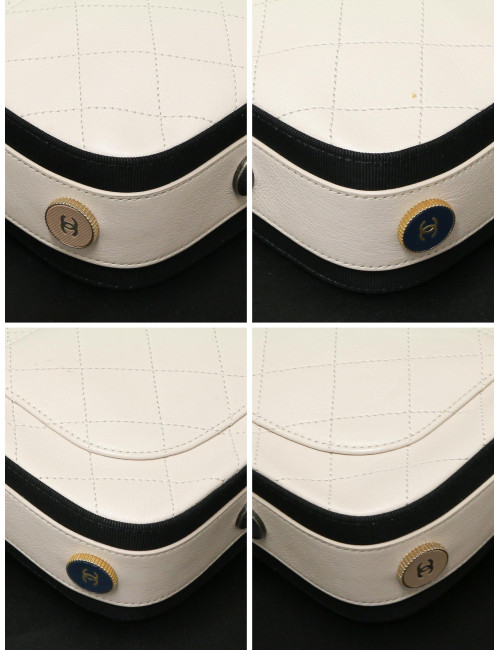 Caméra Chanel cuir d'agneau bicolore