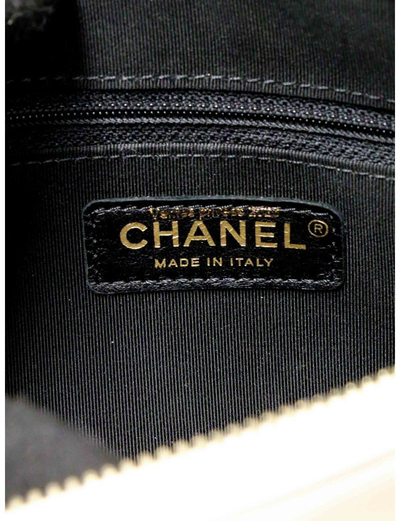 Caméra Chanel cuir d'agneau bicolore