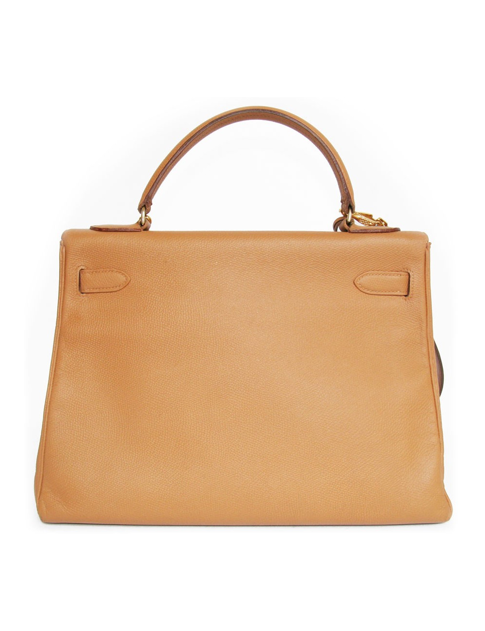 Kelly 32 HERMES en cuir togo marron