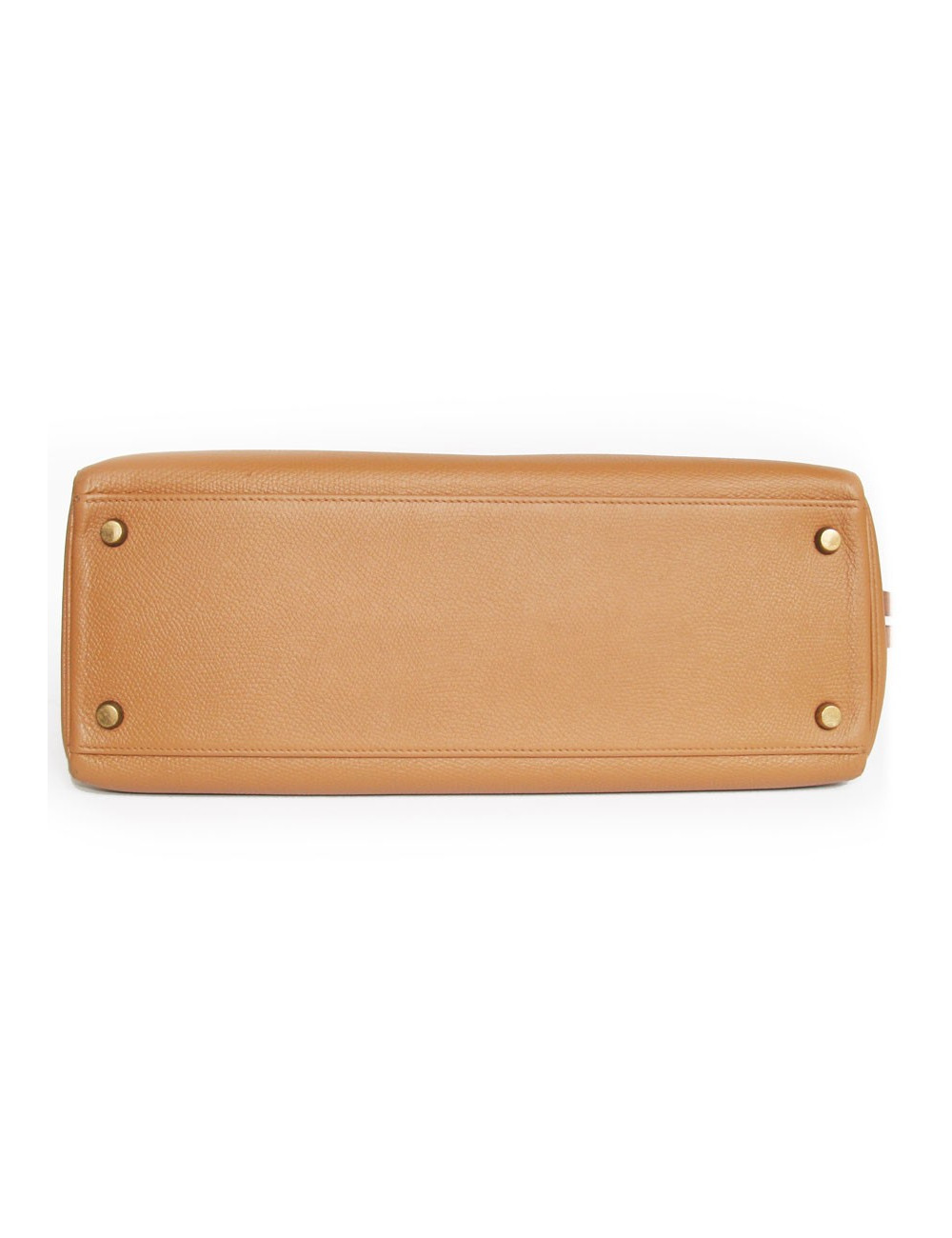 Kelly 32 HERMES en cuir togo marron