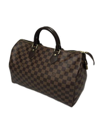 Speedy 35 Louis Vuitton Toile damier ébène