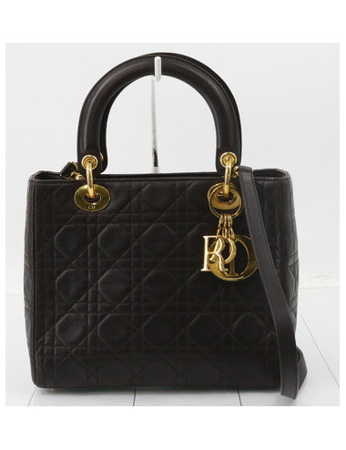 Sac Lady Dior marron Christian Dior