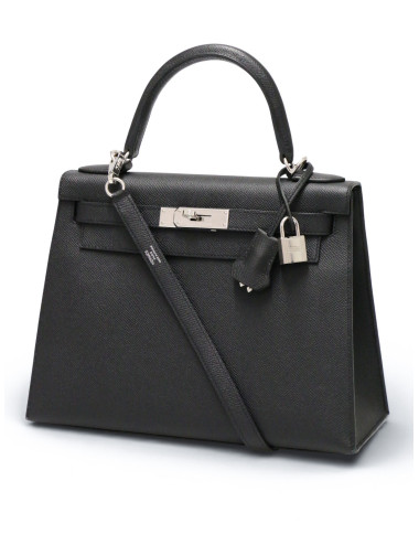 Kelly 28 noir epsom Hermès