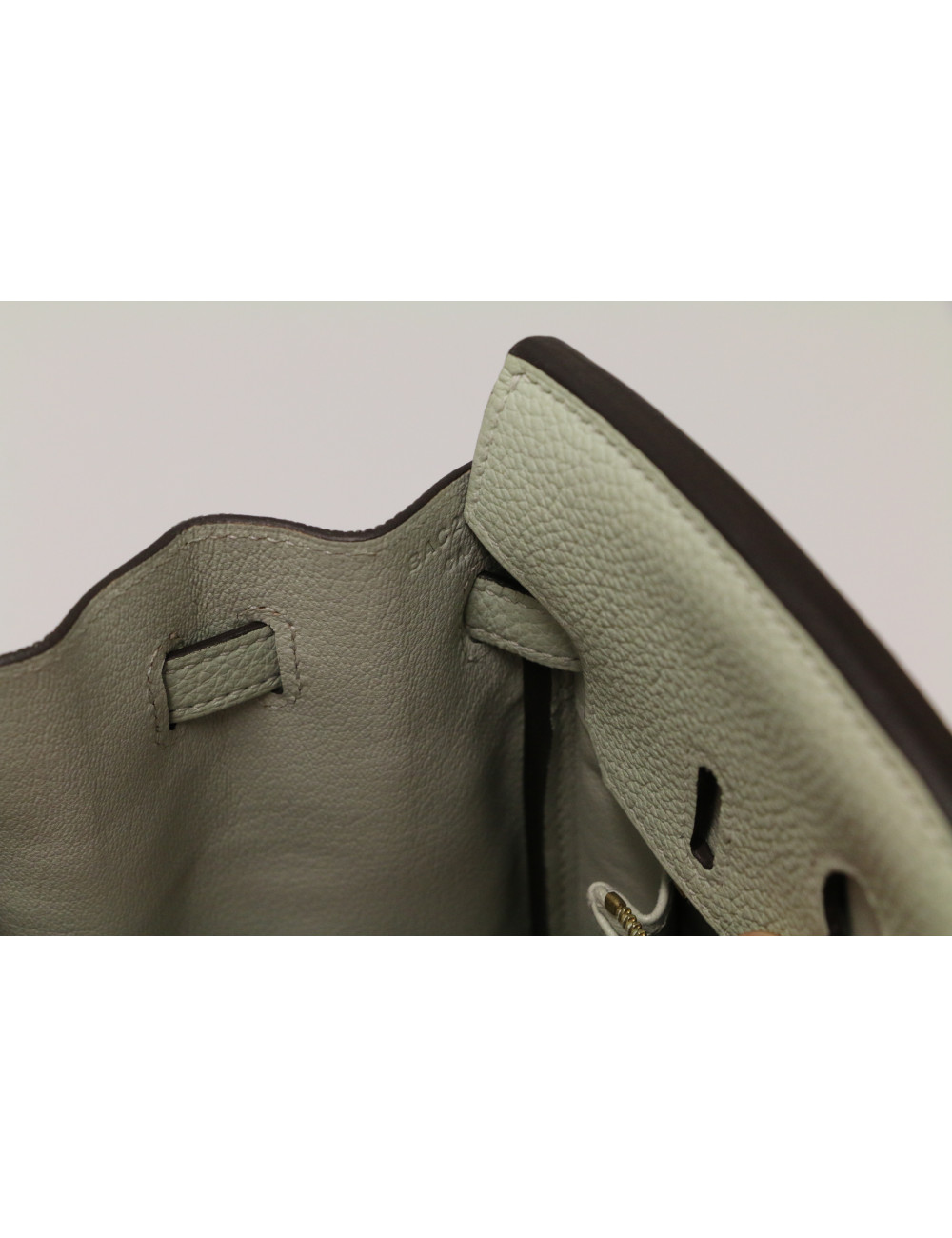 Birkin 25 togo gris névé bijouterie dorée