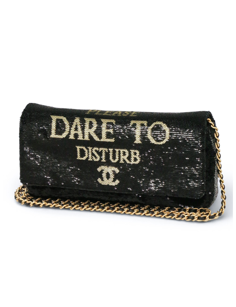 Sac Chanel Dare to disturb sequins noirs