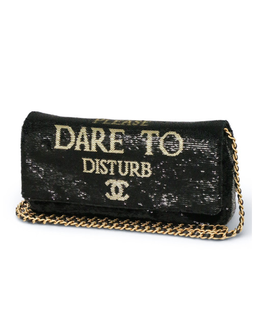 Sac Chanel Dare to disturb sequins noirs