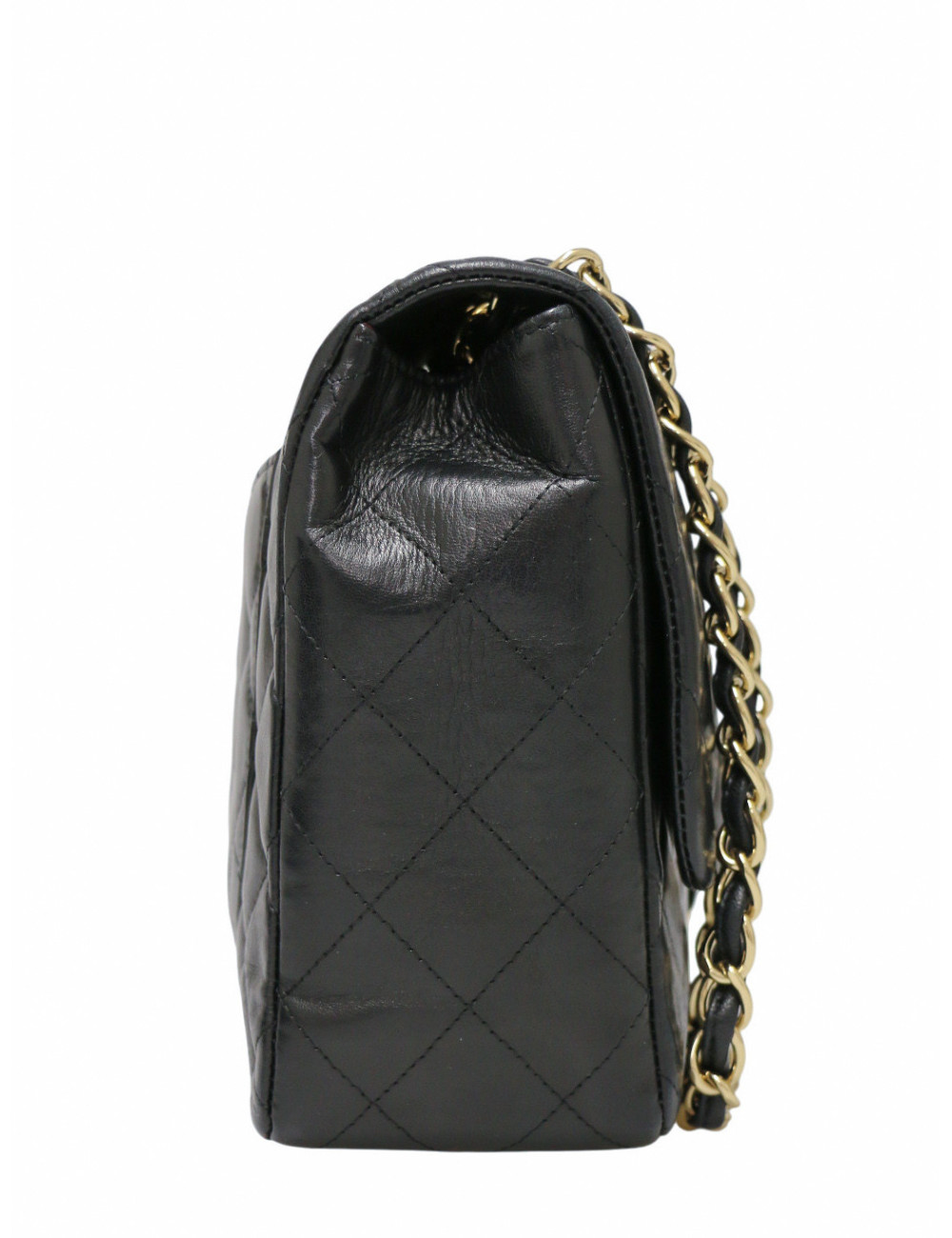 Sac chanel jumbo un rabat matelassé noir