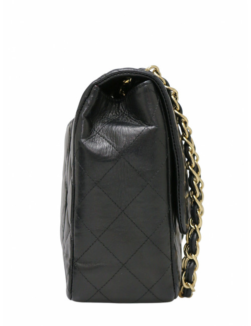 Sac chanel jumbo un rabat matelassé noir