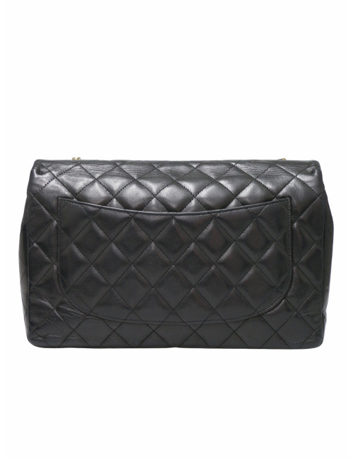Sac chanel jumbo un rabat matelassé noir