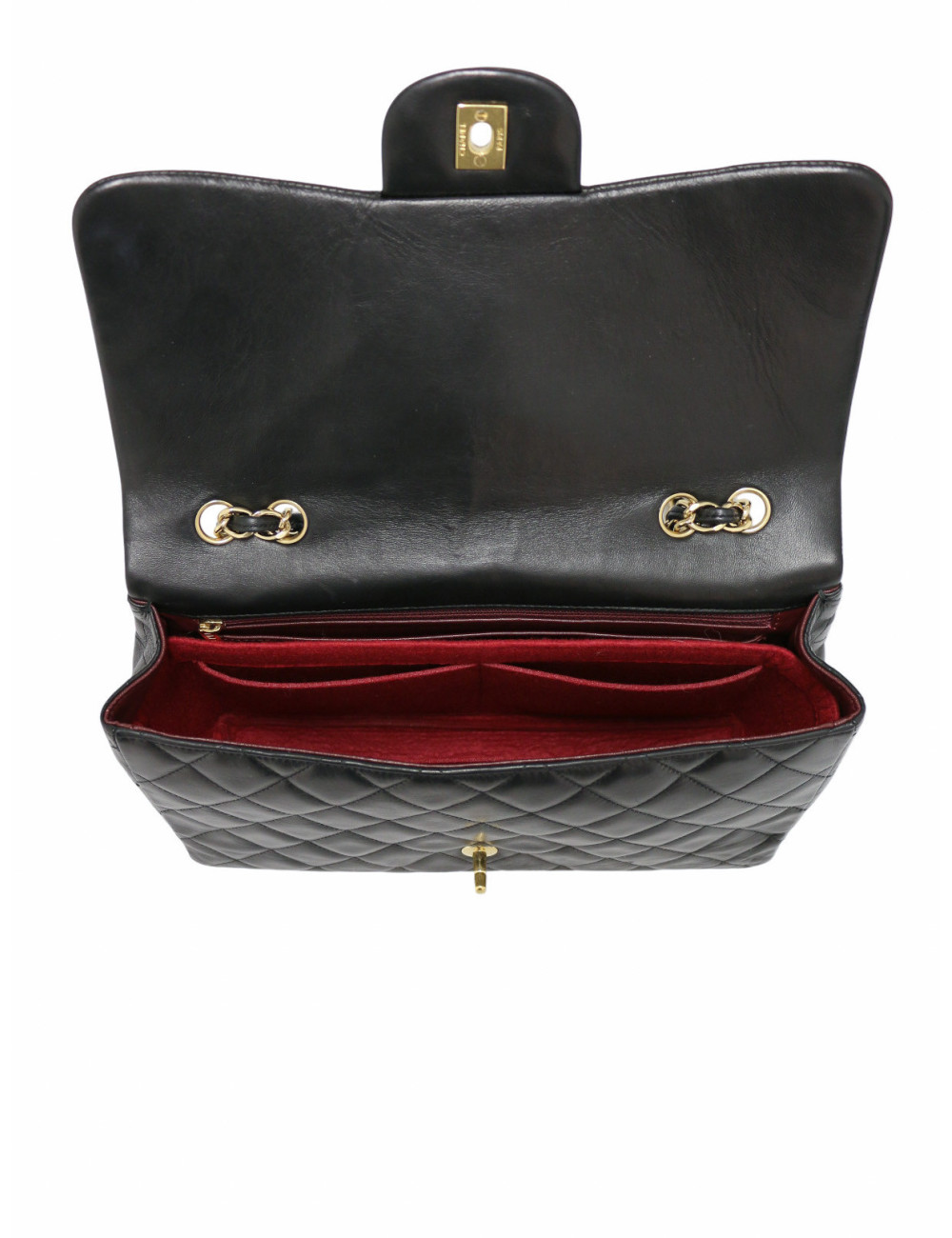 Sac chanel jumbo un rabat matelassé noir