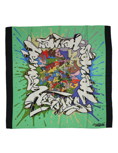 Carré Hermès 90 Graffiti par Kongo