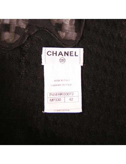 Robe CHANEL noir et blanche Taille 42
