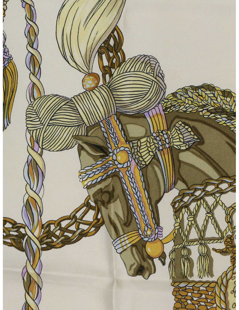 Carré HERMES bord rose