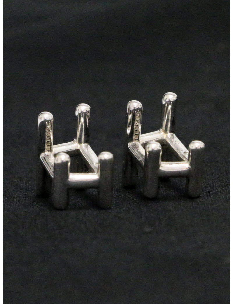 Boutons de manchette H HERMES argent 925