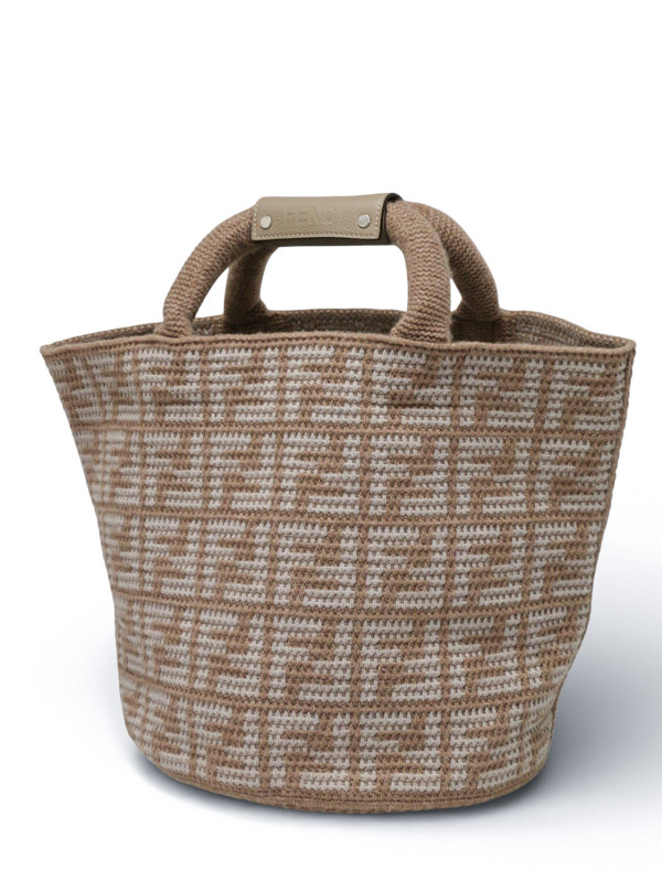 Sac shopping Fendi cachemire
