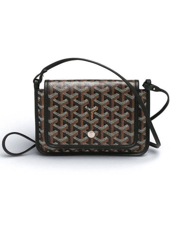 Pochette plumet toile noire Goyard
