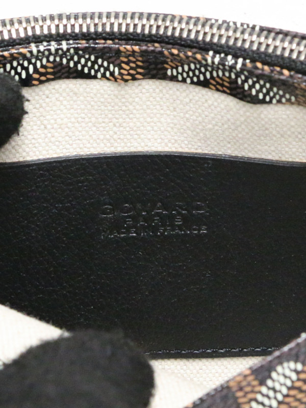 Pochette plumet toile noire Goyard