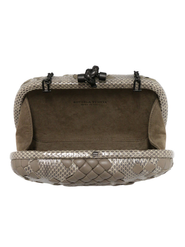 Minaudière BOTTEGA VENETA Knot cuir lézard