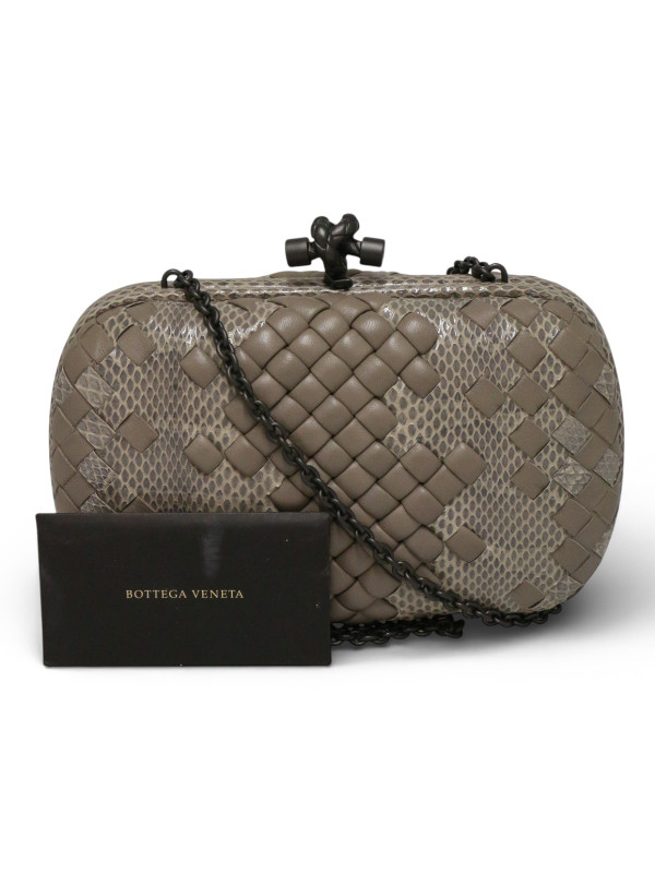 Minaudière BOTTEGA VENETA Knot cuir lézard