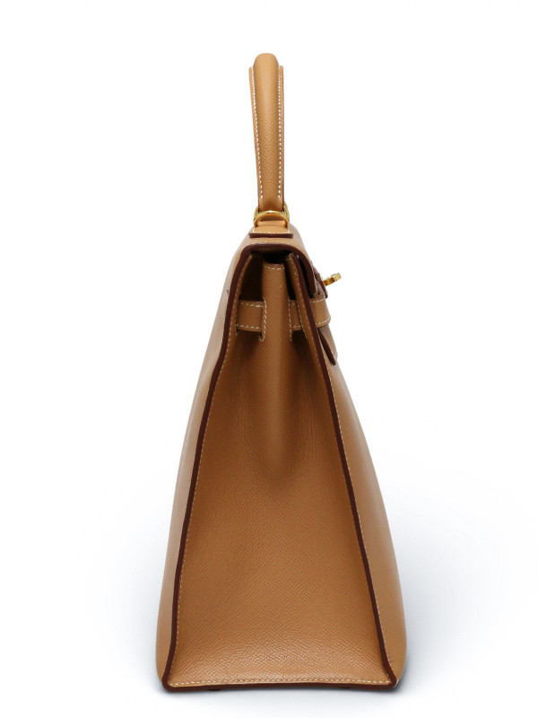 Sac Hermès Kelly 35 cuir epsom Camel