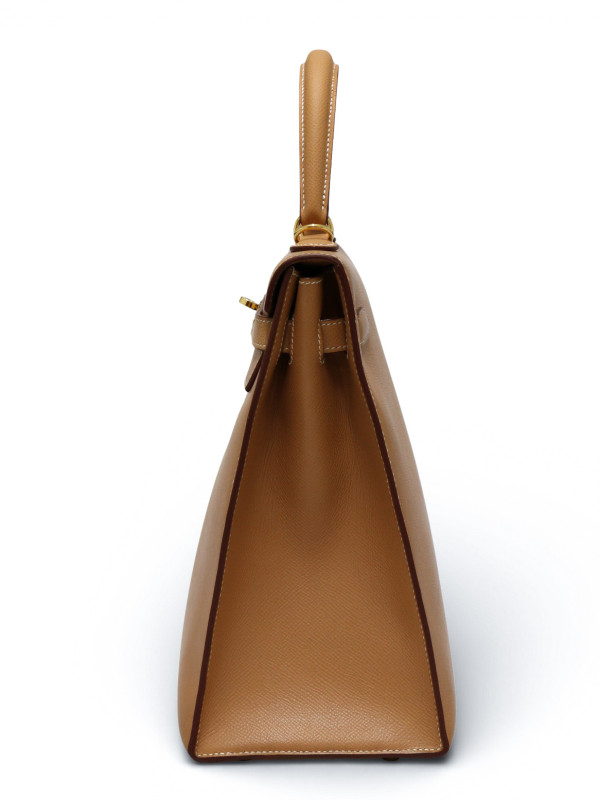 Sac Hermès Kelly 35 cuir epsom Camel