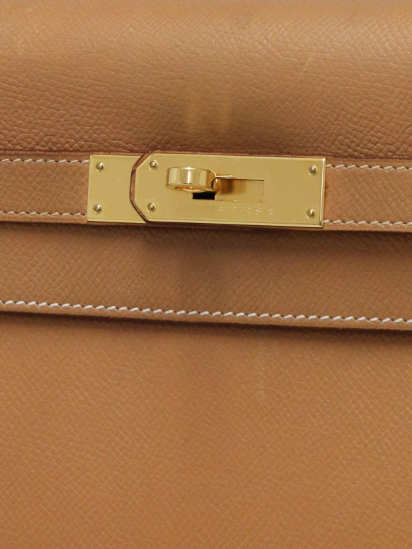 Sac Hermès Kelly 35 cuir epsom Camel