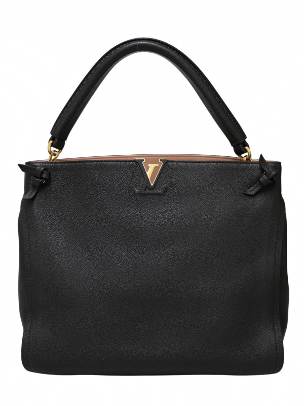 Cabas Louis Vuitton Tournon cuir noir